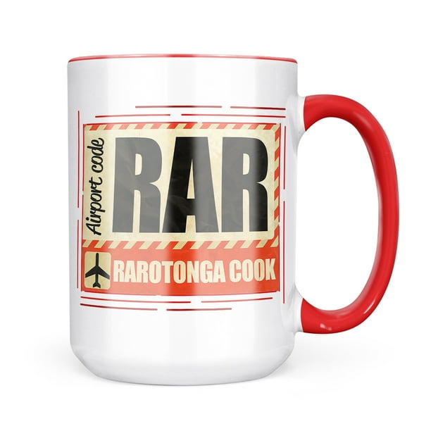 Neonblond Airportcode Rar Rarotonga Cook Mug Gift For Coffee Tea Lovers Walmart Com