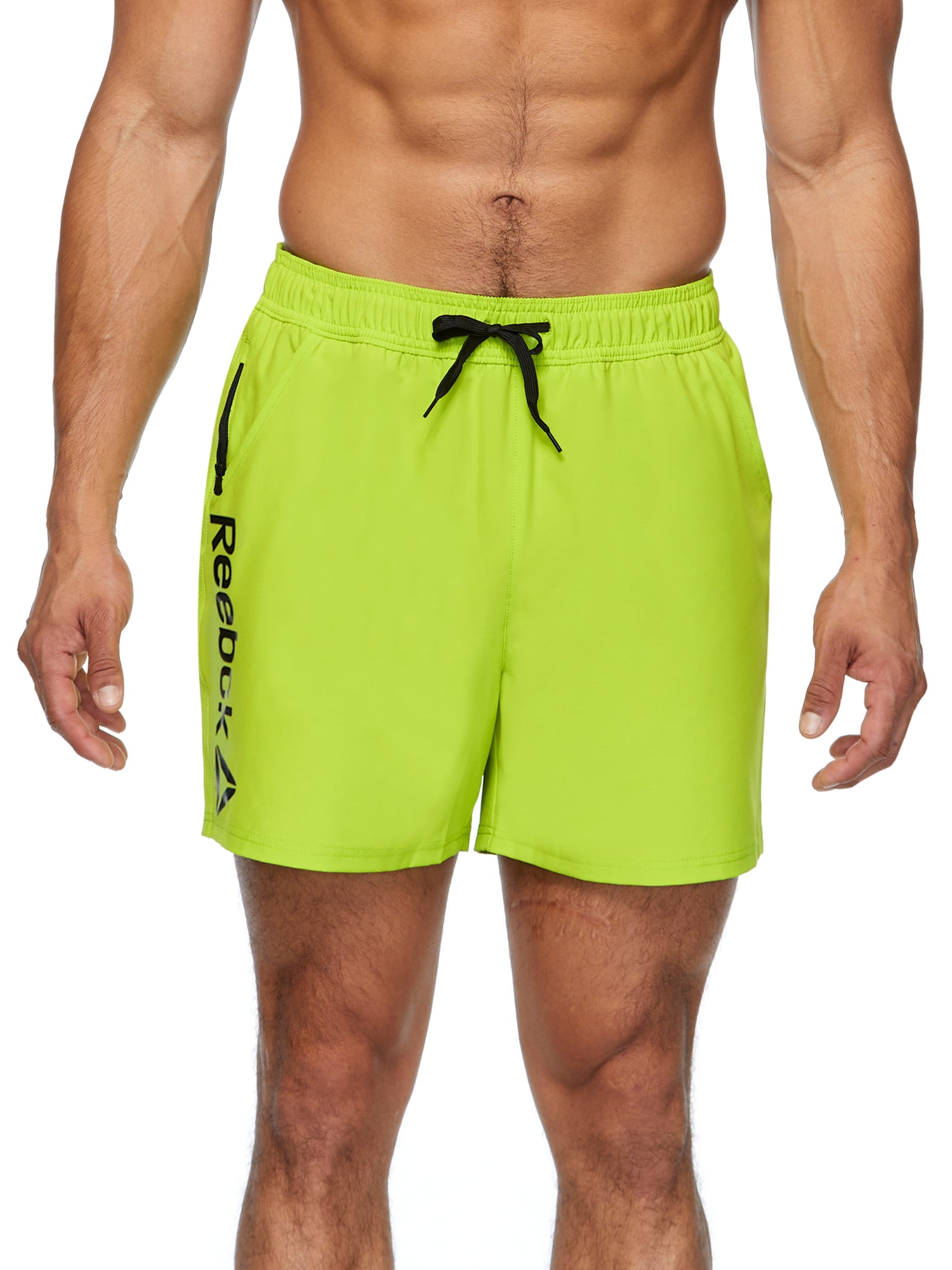 Reebok Men's Solid Logo 7" Swim Trunk with UPF 50+, Sizes S-XXL