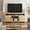 Natural, variant on 63 Inch TV Stand for Televisions Up to 70 Inches, Rustic Farmhouse Media Console with Height-Height-Customizable Shelves & Cabinet Doors, Entertainment Center for Living Room or Bedroom,Gray