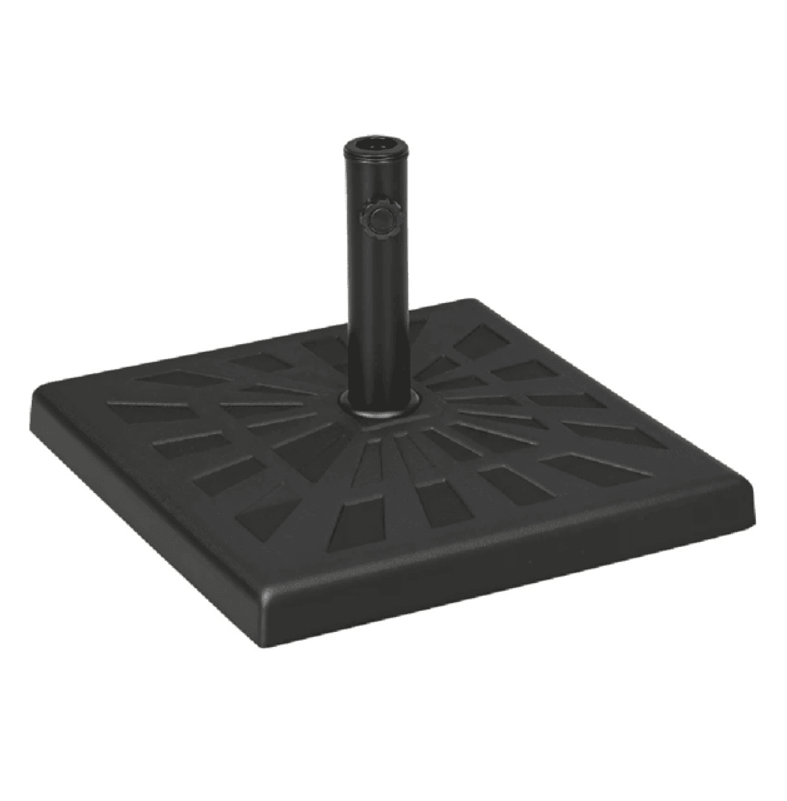 Outdoor Umbrella Base - 42 lbs Patio Umbrella Stand - Weather Resistant Resin Iron - Fits 1.26", 1.5", 1.9" Poles - Garden, Deck, Poolside Use