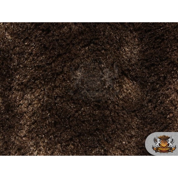 Mini Minky Shaggy BROWN Fabric / 54" Wide / Sold by the yard