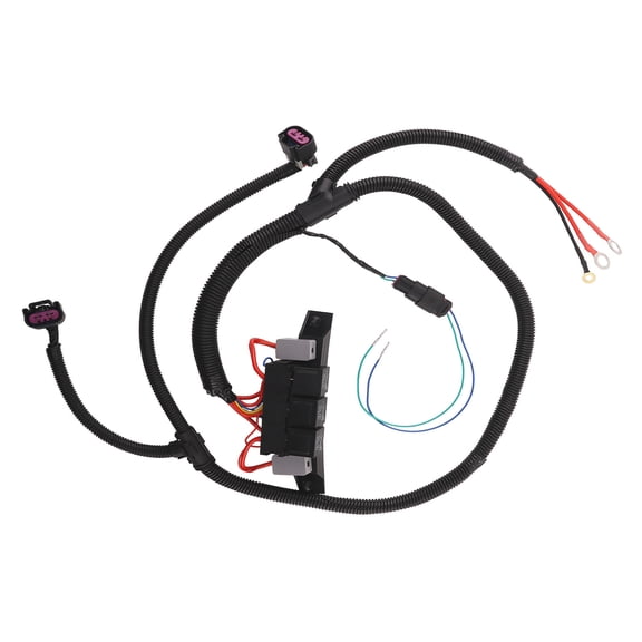 Maxpeedingrods Dual Speed Electric Fan Control Wiring Harness Kit 674-00923 for Chevy Silverado 1500 2500 3500 Pickup, Escalade Avalanche