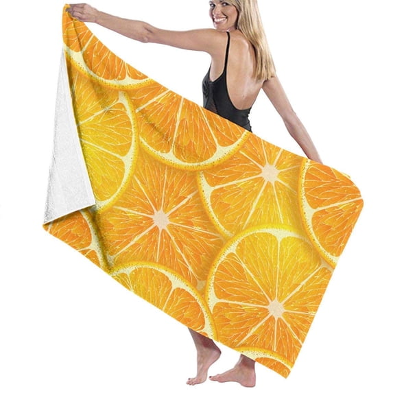 GOHAO Cartoon Cute Orange Lemon 3 Piece Bathroom Rugs Set Bath Rug Contour Mat and Toilet Lid Cover