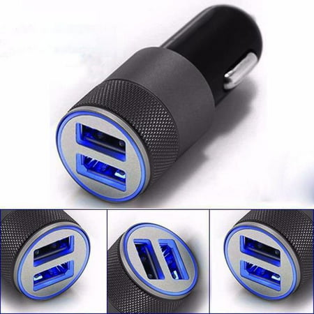 Mini Dual USB Twin Port 12V Universal In Car Lighter Socket Charger Adapter (Best Mini Usb Car Charger)