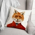 thumbnail image 3 of Creative Products Leutenant Fox 18x18 Spun Poly Pillow, 3 of 3