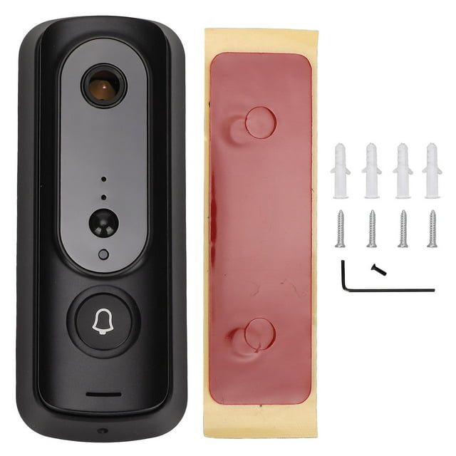 Wireless Doorbell Camera for Tuya APP Function WIFI Human Body Sensor Real Time Monitoring Video DoorbellBlack