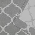 thumbnail image 2 of Nicole Miller Treillage Woven Room Darkening Blackout Hidden Tab/Rod Pocket Top Curtain Panel Pair, 52"x84", Ash Grey, 2 of 7
