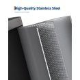 thumbnail image 4 of Slim Stainless Steel Step Trash Can 2.6 Gallon/10L with Lid - Soft Close, Removable Inner Bucket, Rear Handle, Waterproof, Space-Saving Waste Bin for Bathroom, Kitchen, Office - Stainless Steel Color, 4 of 7
