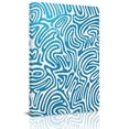 thumbnail image 2 of Blue Swirling Lines Canvas Wall Art for Living Room, Curves Waves Modern Abstract Poster Print Painting for Bedroom Office Home Decoration Wall Pictures Prepare To Hang 16"x24", 2 of 9
