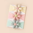 thumbnail image 4 of Baby 3D Cotton Filled Flower Patched Design Headbands, 4 of 7