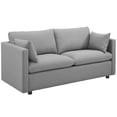 thumbnail image 2 of Simple Relax Sofa, Light Gray Fabric, 2 of 5