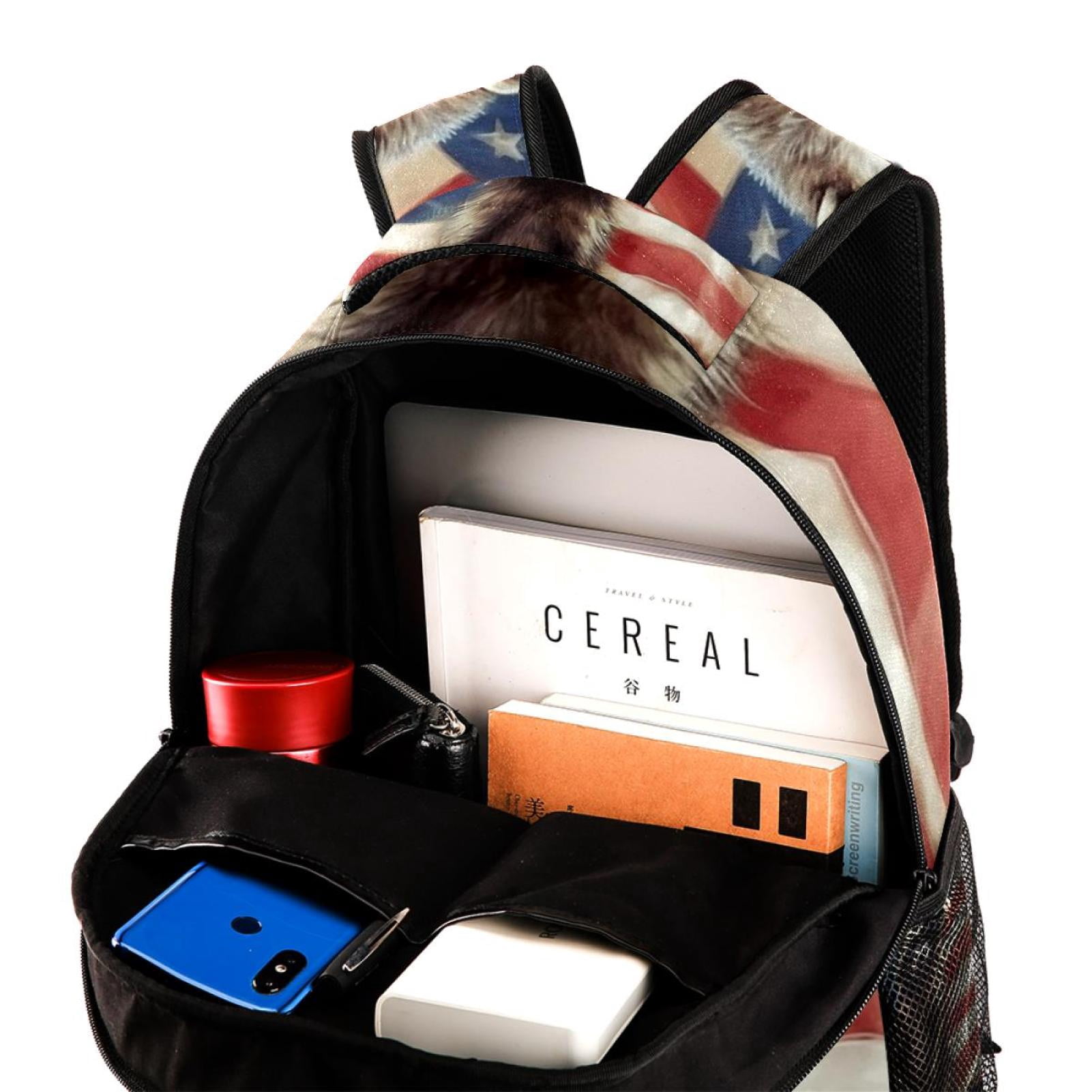american flag jansport backpack Sletend Usa Schoolbag With Name Tag Laptop Bookbag for College Travel Work for Men and Women : Electronics the SuperMax Backpack reaches a whole new level of convenience Jual Jansport series 4 items