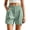 Mint Green, variant on ByworldtasicNo Boundaries Women's Cotton Shorts Summer Swimsuit Cover Up High Waisted Casual Beach Shorts