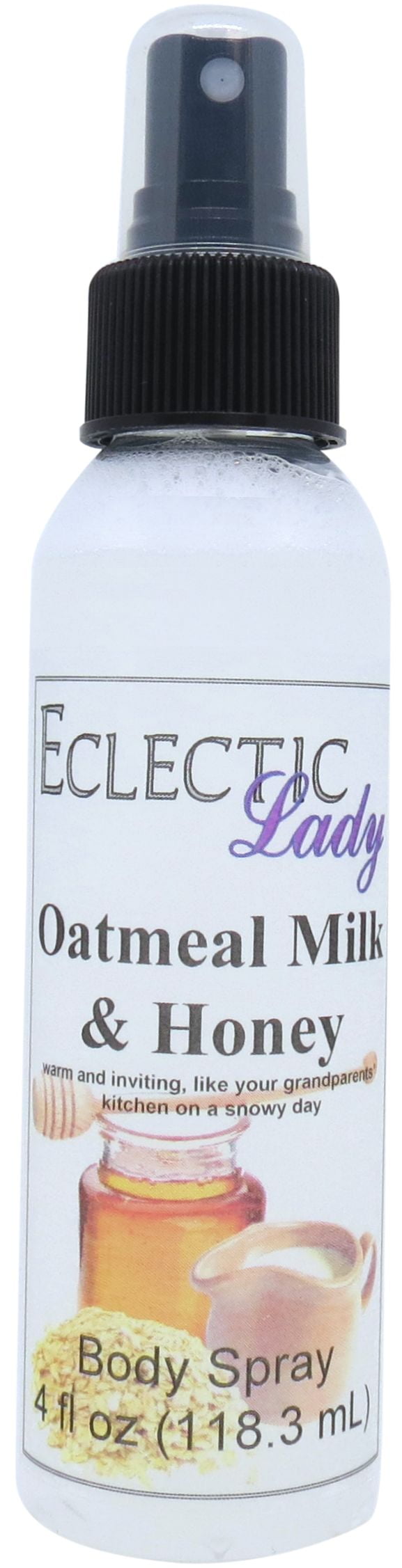 Oatmeal Milk And Honey Body Spray, Eclectic Lady, Hydrating Mist