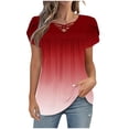 thumbnail image 2 of ATENAR Shirts for Women Soft Lightweight Womens Shirts Loose Tee Multicolor S, 2 of 6