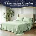 thumbnail image 2 of 4Pcs Bamboo Cooling Bedding Set, Extra Deep Pocket Breathable Sheets for Hot Sleepers, Pillowcases, Flat Sheet & Fitted Sheet, Perfect Family Gift, 2 of 8
