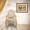 thumbnail image 3 of Nobleworks, Inc. 32x25 Gold Ornate Wood Framed with Double Matting Museum Art Print Titled - Chicken 1, 3 of 4