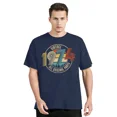 thumbnail image 1 of Camiseta vintage de algodón para hombre, talla grande, estilo vintage, de verano, informal, para fitness, cuello redondo, 1974, 1 of 6