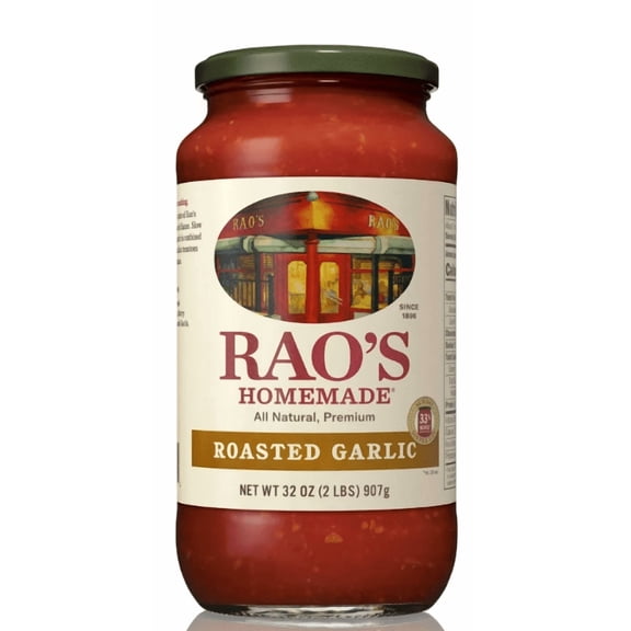 Rao's Homemade Roasted Garlic Pasta Sauce, Keto Friendly, Low Carb 32 oz