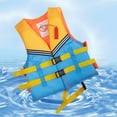 thumbnail image 2 of LIIPEE Girls Boys Swimwear Sleeveless Coast Guard Approved Life Vest Swimsuit Kids Casual Beach Pool Party Buoyancy Life Vest,Blue,One Size, 2 of 4