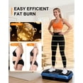 thumbnail image 2 of RIORUN 150W Vibrating Plate Exercise Machine，300 lbs Capacity Shake Board with Bluetooth, LED Display, Remote Control, Blue, 2 of 8