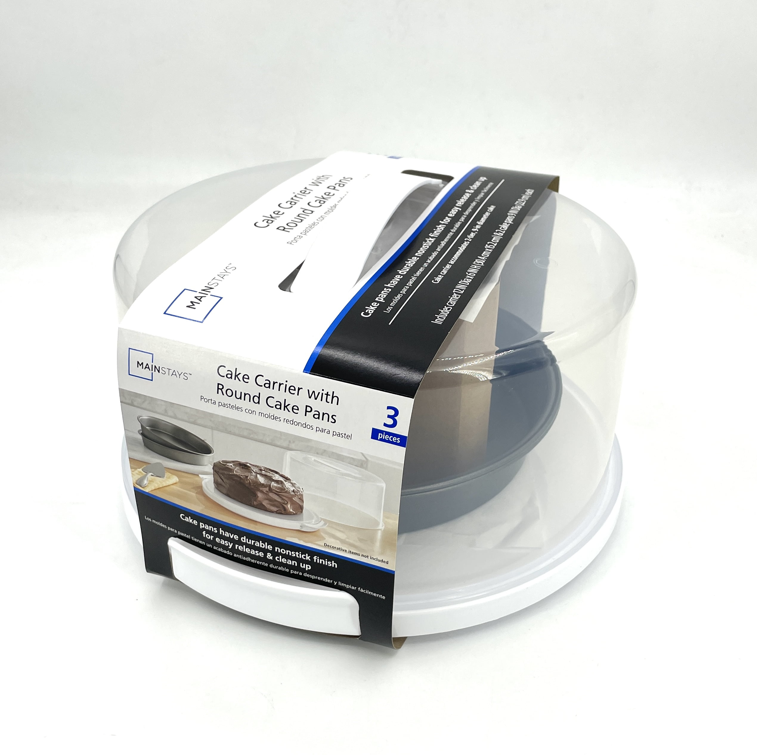 Mainstays 9 Inch Round Cake Pan, 3 Pack