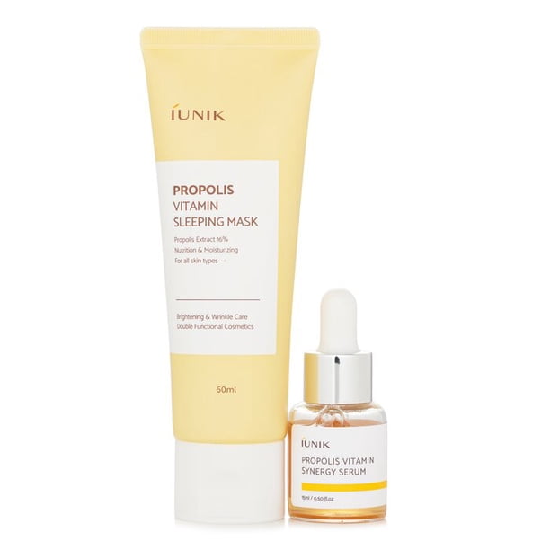 Set de cuidado de la piel iUnik Propolis Edition con máscara para dormir 60 ml, 2 unidades