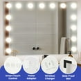 thumbnail image 3 of ModFusion Vanity Mirror with 3-Color LED Lights, Speaker & Wireless Charger, 23" x 18" LED Lighted Touch-screen Vanity Makeup Mirror with Dimmable Bulbs, 3 of 11