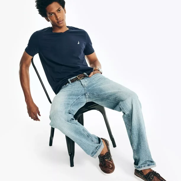 Náutica Camiseta Cuello V Hombre Playera Camiseta Nautica Cuello V