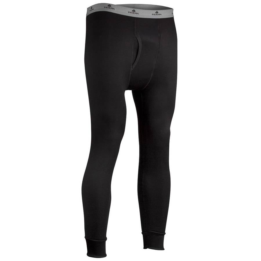 Men's Long Johns Pants Fleeced Thermal Military Weight Small Black