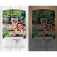 thumbnail image 2 of Caroline's Treasures 7021CNL Chinese Crested on the Patio Ceramic Night Light, 6x4x3", multicolor, 2 of 2