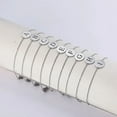 thumbnail image 5 of Hollow Alphabet A-Z Round Pendant Bracelets Stainless Steel Bracelets for Men Women Trend Jewelry for Party Gift (17+5CM), 5 of 6