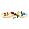 thumbnail image 4 of Baohd Wooden Railway Tracks Set Wooden Miniature Train Track Toy Gift Normal 33pcs, 4 of 9