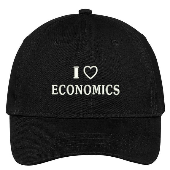 Trendy Apparel Shop Love Economics Embroidered Soft Cotton Low Profile Dad Hat Baseball Cap