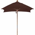 thumbnail image 7 of California Umbrella WOFA604-5414 6 ft. x 6 ft. Fiberglass Market Umbrella Pulley Open Marenti Wood-Sunbrella-Wheat, 7 of 7