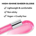 thumbnail image 2 of Hard Candy Glosstopia Lip Gloss, High-Shine Hydrating, Hyaluronic Acid, Love Letter, 2 of 10