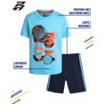 thumbnail image 2 of Pro Athlete Boys' Active Shorts Set - 2 Piece Perfomance T-Shirt and Gym Shorts (8-16), 2 of 7