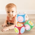 thumbnail image 4 of Miangastore 4Pcs DIY Rounded Foams Dice Draw Freely Blank Dice Erasable Dice Educational Toy, 4 of 9