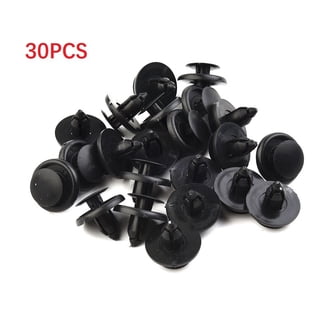 Lot De 50 Clips Rivets En Plastique 8mm - Attaches Rapides Pour Aile, Pare-Chocs Et Garnitures Auto