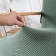 thumbnail image 6 of SUNICOL Stretch Armchair Slipcover with Zipper, Jacquard Spandex Wood Arm Chair Cover Protector, Elastic Removable Accent & Dining Chair Covers for Living Room, Home Decor, Green, 6 of 8