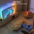 thumbnail image 3 of Ailofy Smart TV LED Backlight with Camera for 75-85 inch Screens, 16.4ft LED Strip Lights Sync to Screen& Music, Color Changing Lights for TV Work with Alexa & Google Assistant, App Control, 3 of 7