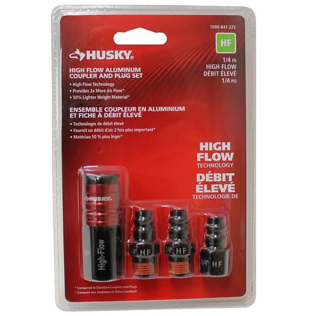 Tru-Flate 13903 0.25 in. High Flow Coupler & Plug Set