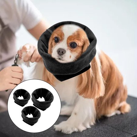 3x Dog Snood dog Neck Ears Warmer, puppy ear Muffs Noise , Winter Pet Snood Headwear for Comfort, Grooming, At Noise Place