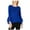Blue - navy, variant on I-N-C Womens Georgette Cuff Pullover Sweater, Red, Large