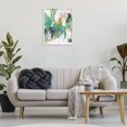 thumbnail image 3 of Stupell Industries Chaotic Green & Pink Abstract Abstract Painting White Framed Art Print Wall Art, 24 x 30, 3 of 10