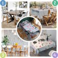thumbnail image 2 of French Bulldog and Flower Rectangle Tablecloth 60"x102",Waterproof Polyester Rectangle Table Cloth, Wipeable Spillproof Polyester Tablecloth for Dining, Camping, Indoor and Outdoor, 2 of 6