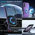 thumbnail image 2 of KOMI Compatible with Samsung Galaxy A16 5G Case with Screen Protector+Camera Lens Protector,Heavy Duty Full Body Phone Cover Built in Ring Holder Kickstand, 2025 Lavender, 2 of 5