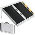 thumbnail image 1 of Heavy Duty Aluminum Portable Wheelchair Ramp, Lightweight Foldable w/ Safety Lock - for Cars, Garage, Doorways, Curbs & Home Steps, 1 of 7