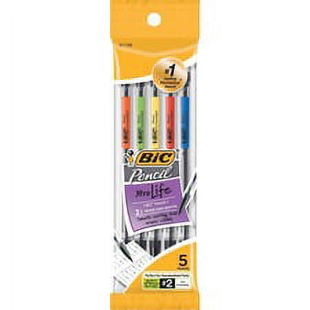 BIC .7mm Mechanical Pencils - #2 Lead - 0.7 mm Lead Diameter - 5 / Pack BIC .7mm Mechanical Pencils - #2 Lead - 0.7 mm Lead Diameter - 5 / Pack