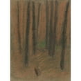 thumbnail image 3 of Ladislav Mednyánszky 15x18 Black Modern Framed Museum Art Print Titled - Forest (1875-1885), 3 of 5